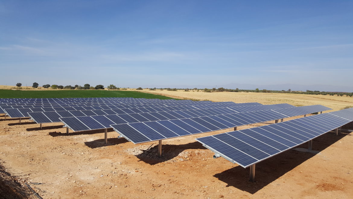Bombeo solar 200 kw con seguimiento solar Calera y Chozas